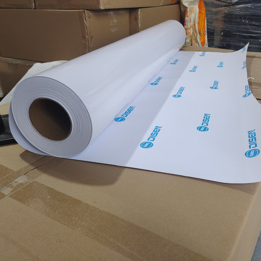 PVC Self Adhesive Vinyl Film Sticker Material Roll 140G车身贴