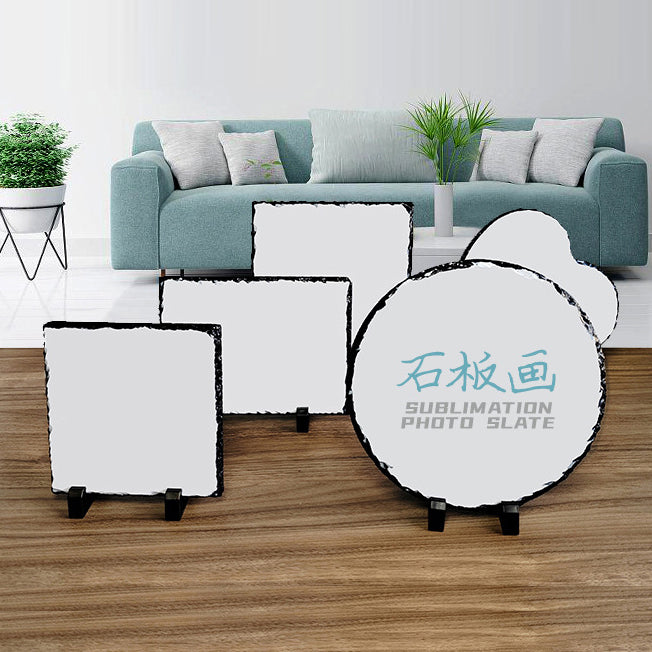 Decorative Rock Slate Blank Photo Frame Board  300*300mm-SH31石画