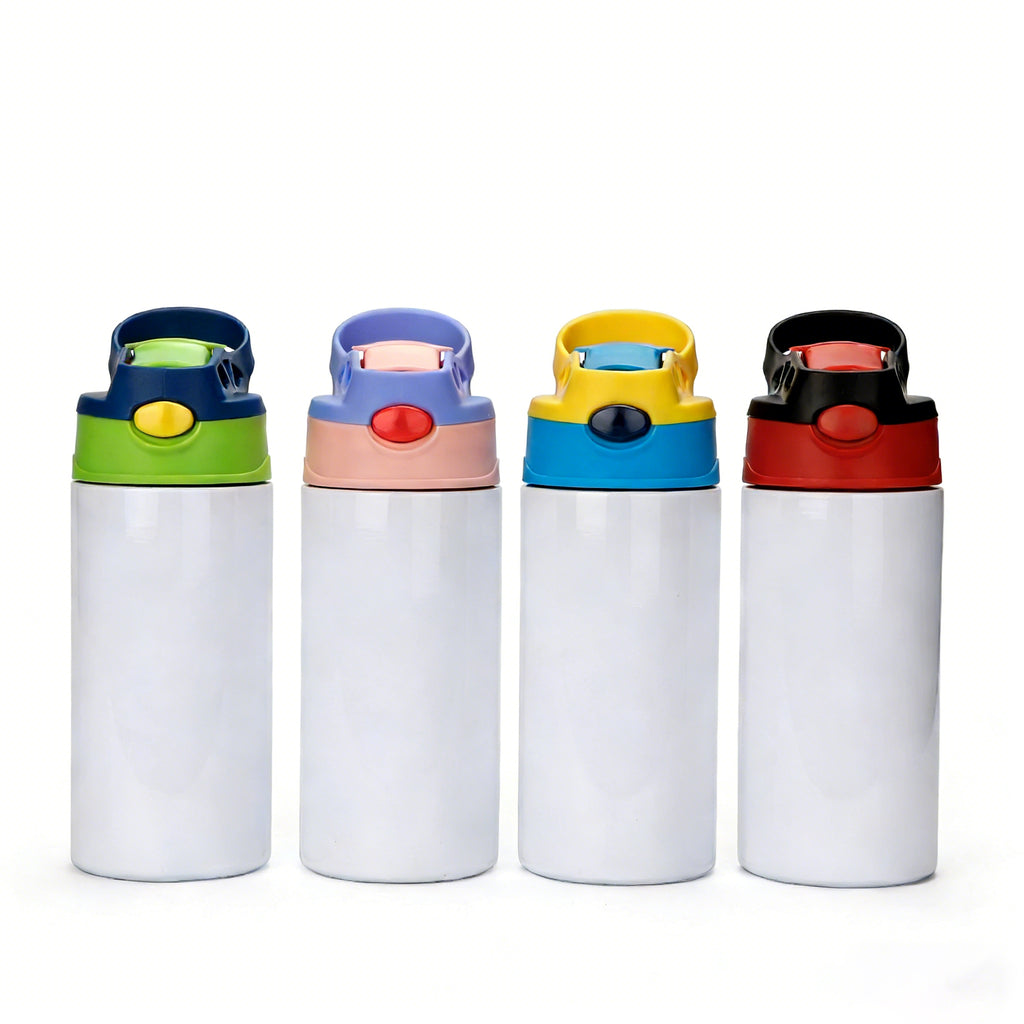 Heat transfer children's two-color handle lid insulated cup