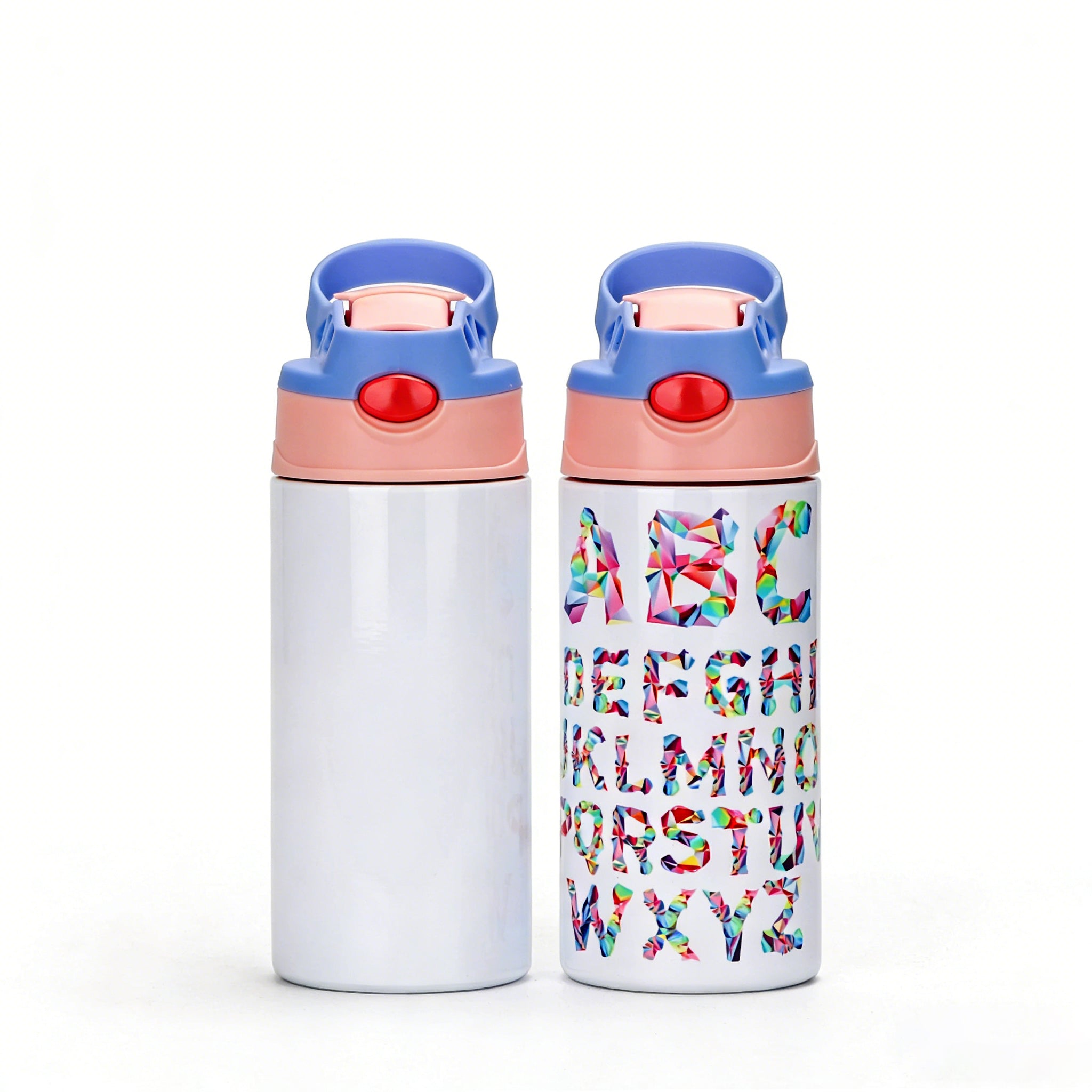 Heat transfer children's two-color handle lid insulated cup