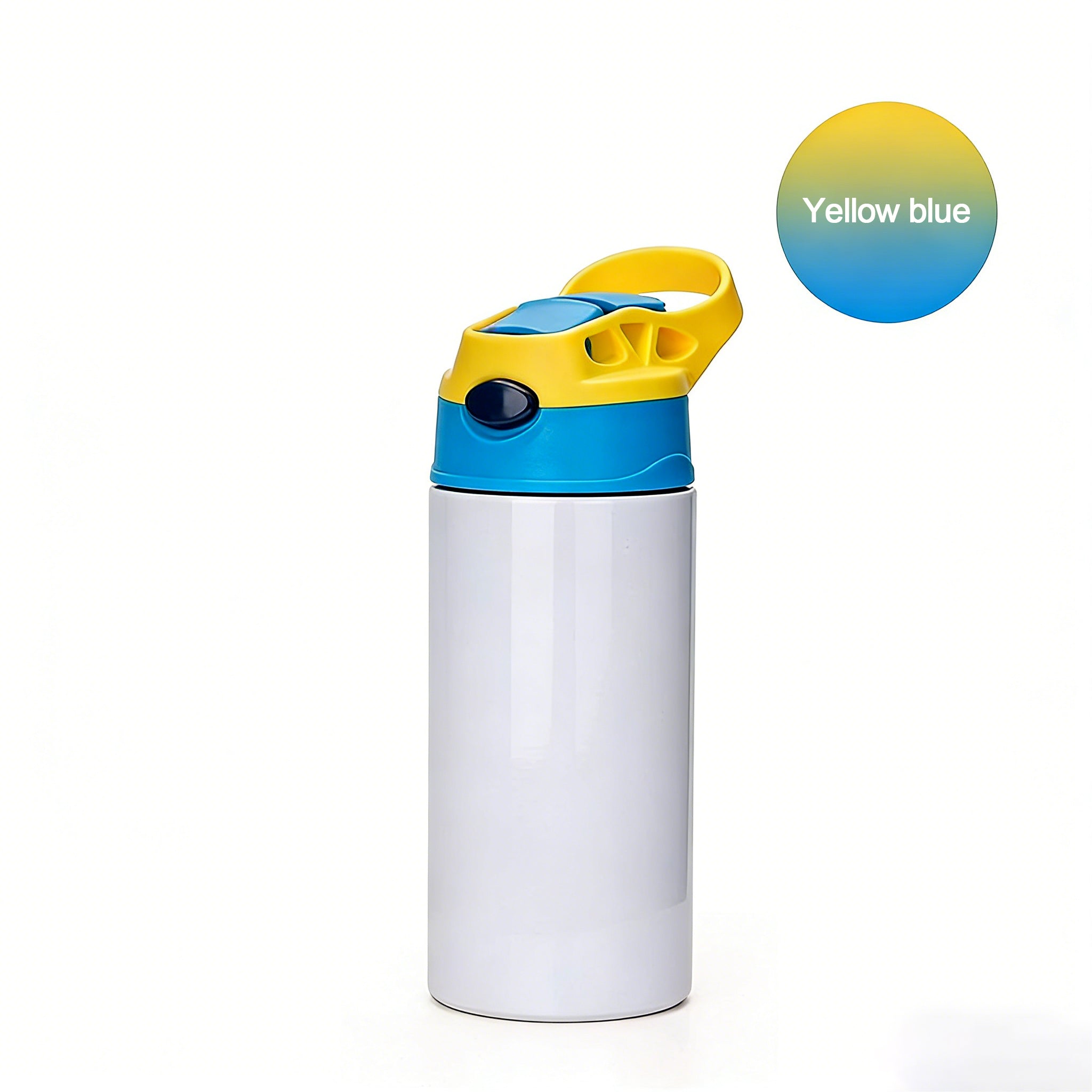 Heat transfer children's two-color handle lid insulated cup