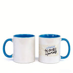 Heat transfer cup 11 oz Interior color painted cup