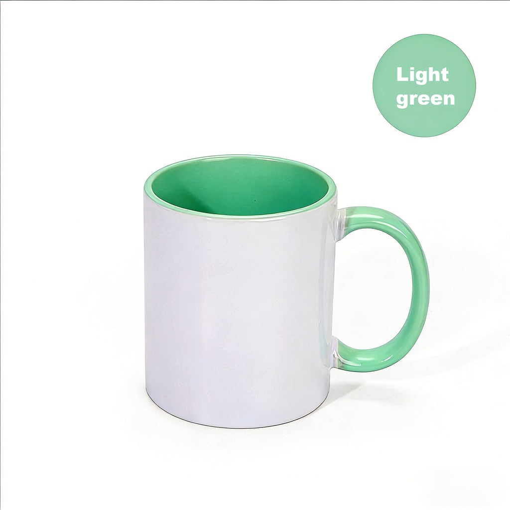 Heat transfer cup 11 oz Interior color painted cup