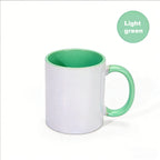 Heat transfer cup 11 oz Interior color painted cup