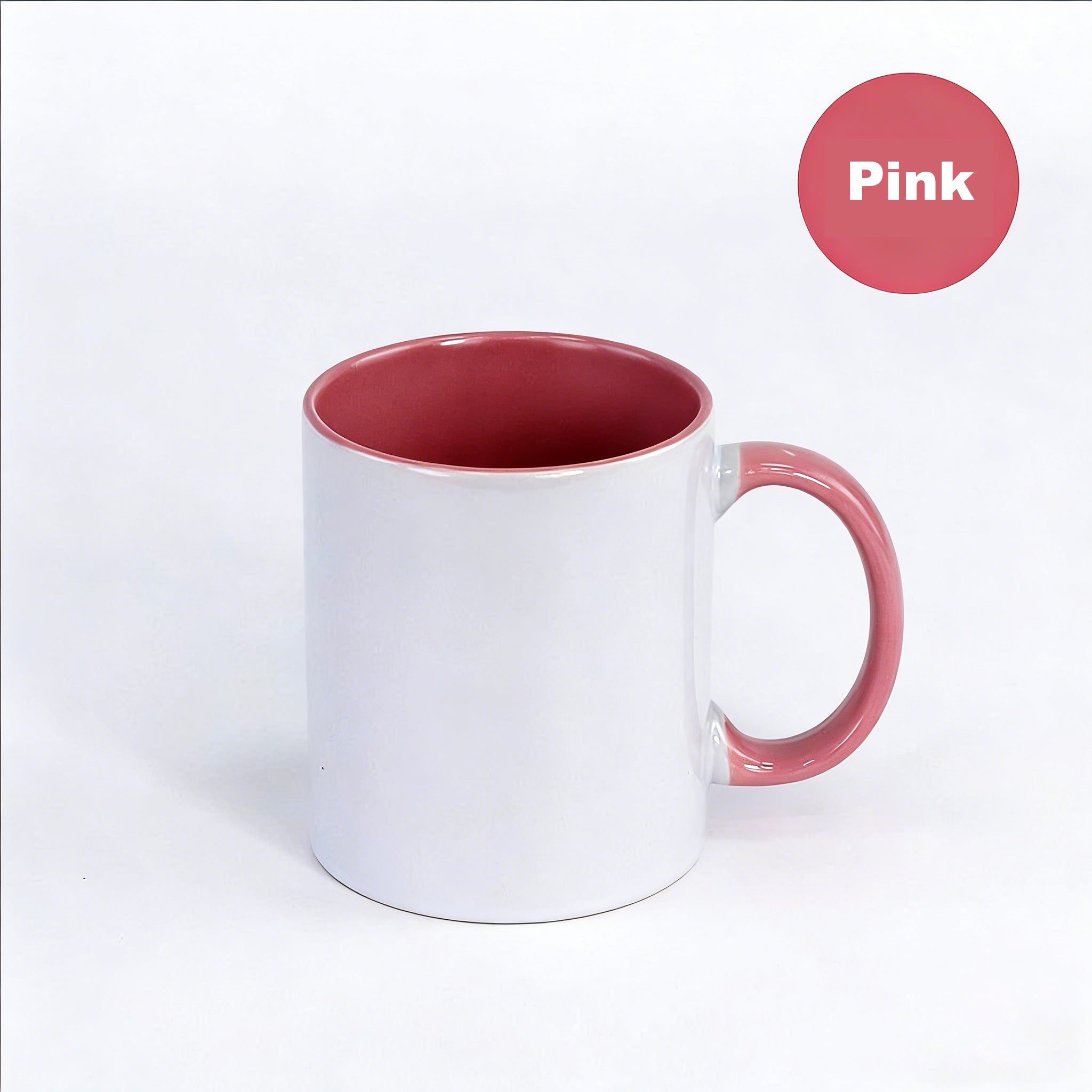 Heat transfer cup 11 oz Interior color painted cup